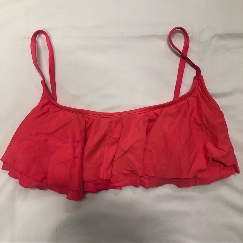 Old Navy Pink Ruffled Swim Top